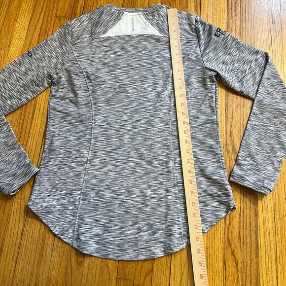 Zero Restriction Shirt Womens Medium Long Sleeve Heather Gray Golf Performance - Picture 6 of 9